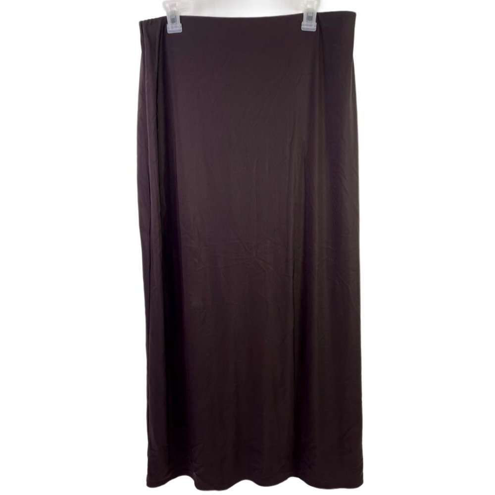 Brown Maxi Skirt Size: 1X